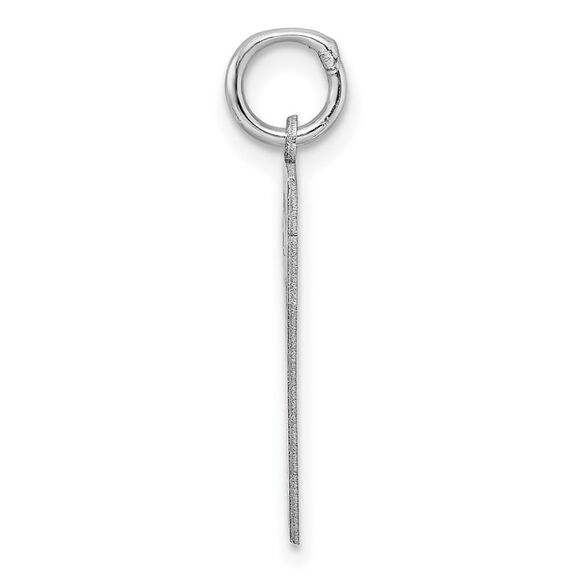 Sterling Silver, Athletic Collection Medium Polished Number 17 Pendant - Picture 2 of 5